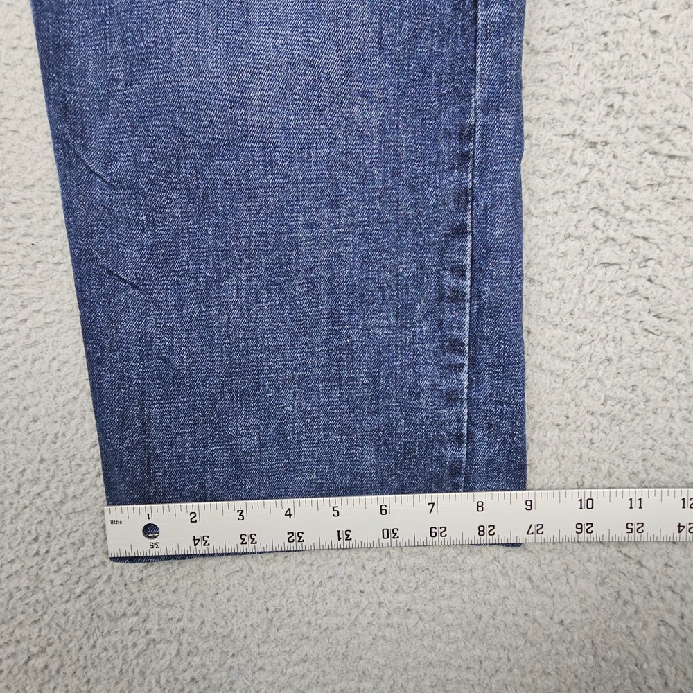 Levi's 505 Regular Fit Jeans Mens 40x27 Blue Medium Wash Straight Leg Stretch - Picture 9 of 10